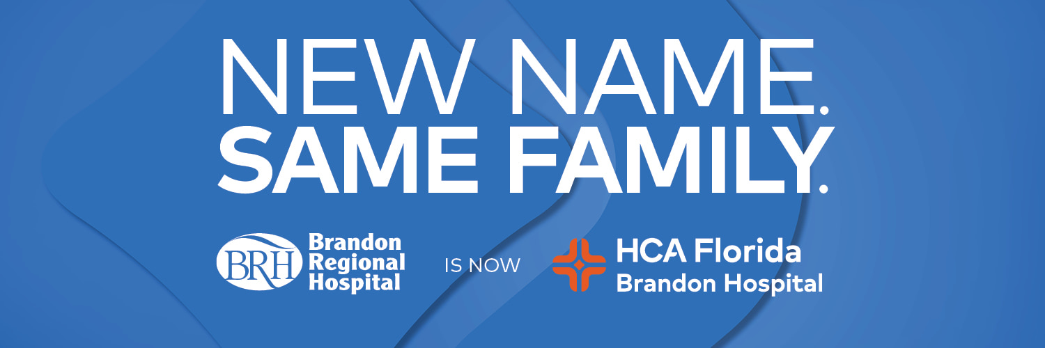 New name. Same family. Brandon Regional Hospital is now HCA Florida Brandon Hospital